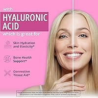 Vista 3 de Creador de colágeno vegano con ácido hialurónico – Vitaminas para el cabello y las uñas para un brillo juvenil Refuerzo de queratina y elastina