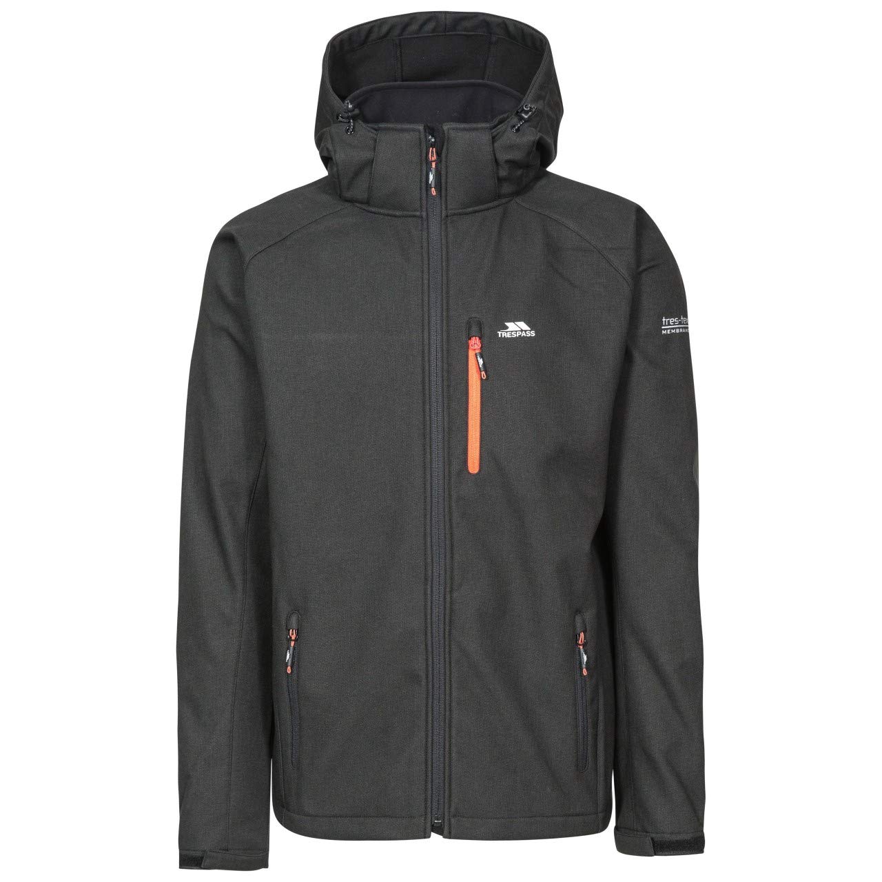 Trespass Men's Black Desmond Tp75 Softshell Jacket (Xxs) (Black)