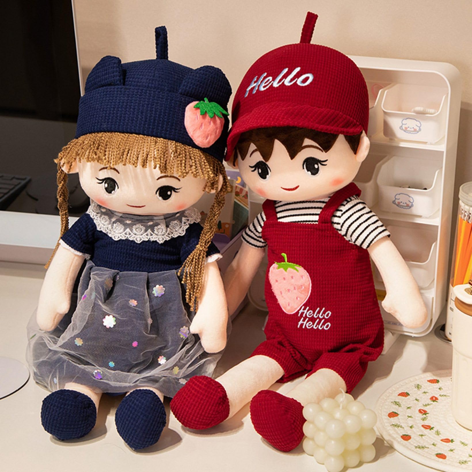 Amazon.co.jp: 2個セット ペア人形 ぬいぐるみ 結婚式 おもちゃ 