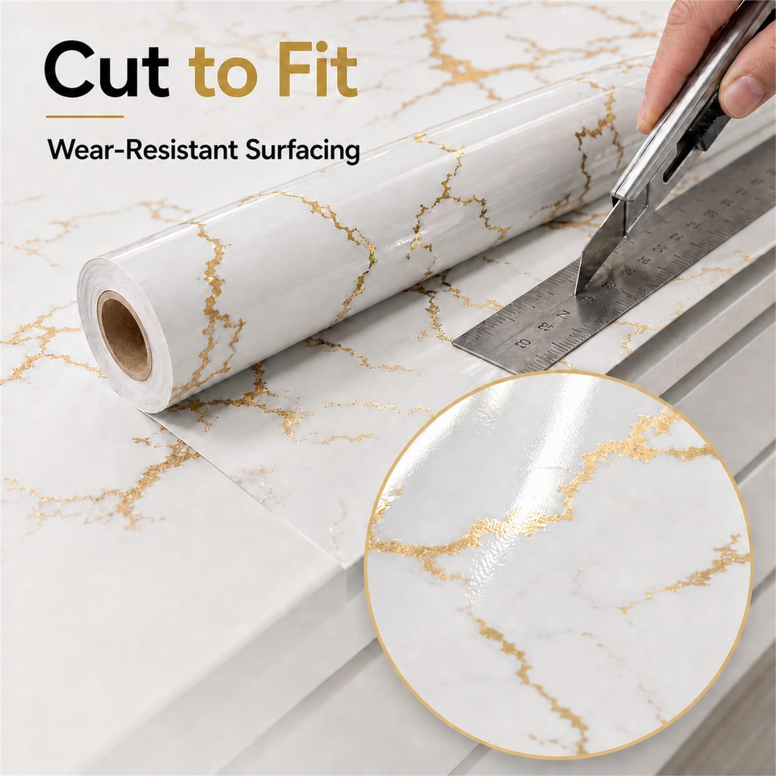 Vinilo Encimera Cocina Marmol,Papel Pintado Efecto Marmol,Autoadhesivo Impermeable Decorativo para Cocina Marmol,DiseñO Elegante,para Alquiler O DecoracióN Temporal