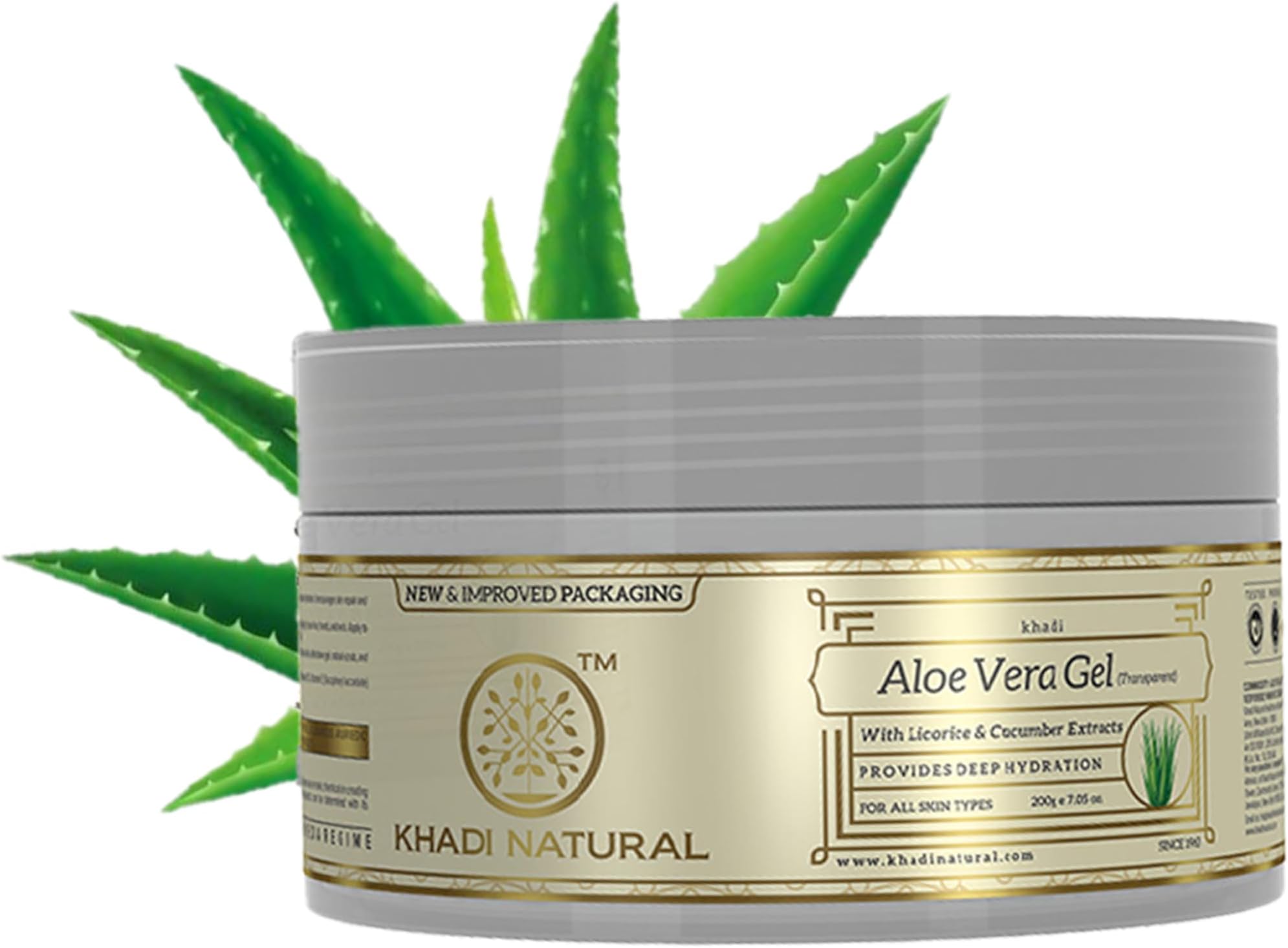 Aloe Vera Gel | Deeply Moisturizing, Non Sticky Formula | Makes Skin Soft and Supple | Suitable for All Skin Types | 200g