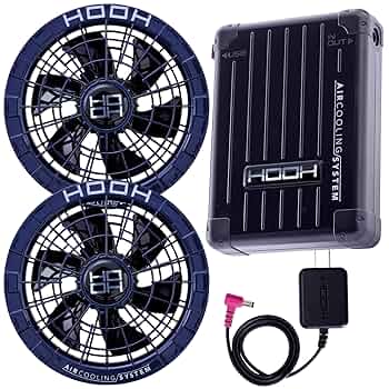 村上被服 空調服用ファン＆バッテリーセット V2801 V2802 快適ウェア 村上被服 HOOH V2801ｰV2802（ファンバッテリーセット）｜空調服