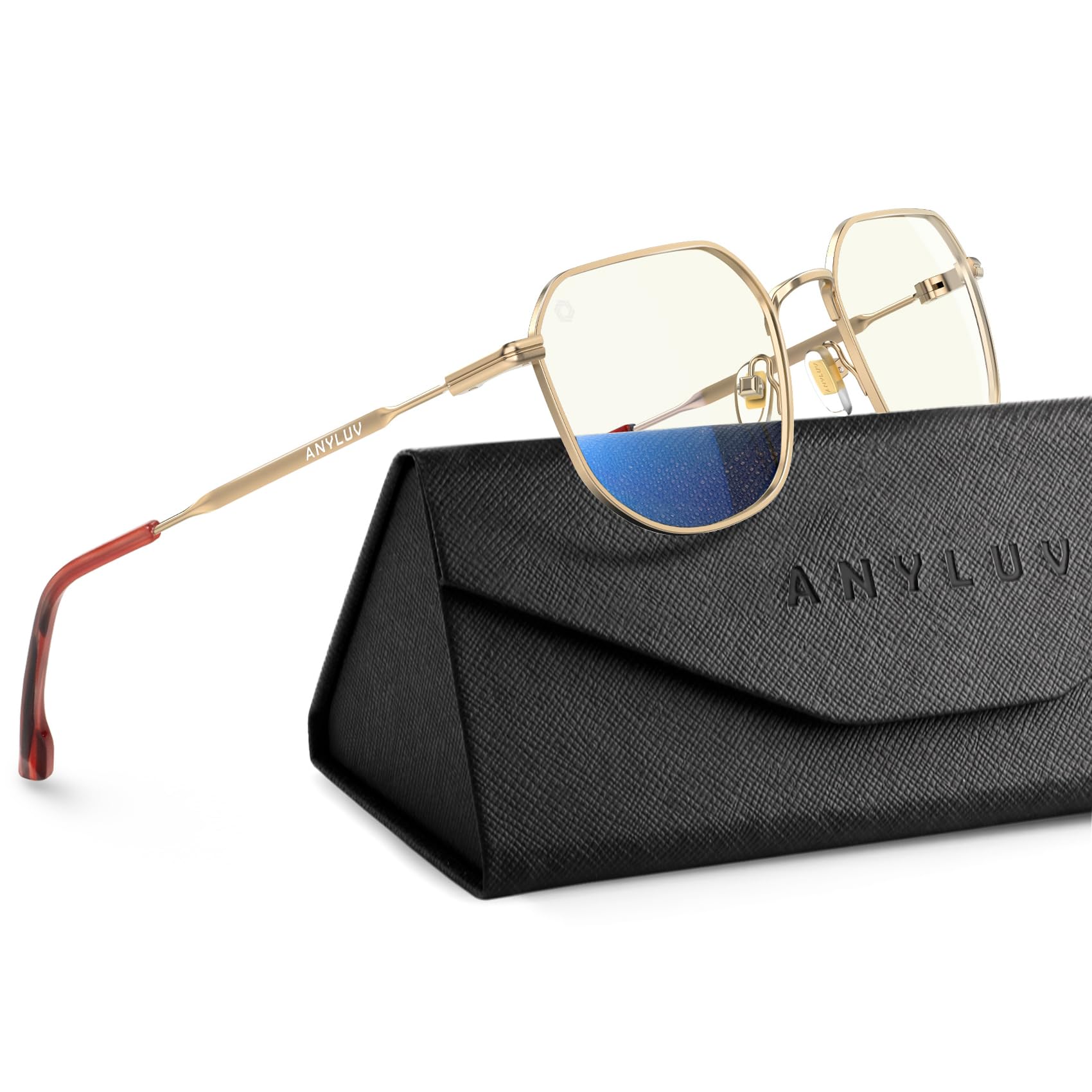ANYLUV Blue Light Blocking Glasses fo Men, Fashion Lightwight Blue Light Glasses Computer Screen Blocker Eyewear