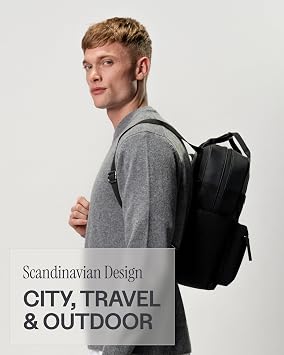 Kapten & Son Bergen All Black Backpack 15 L Work Backpack