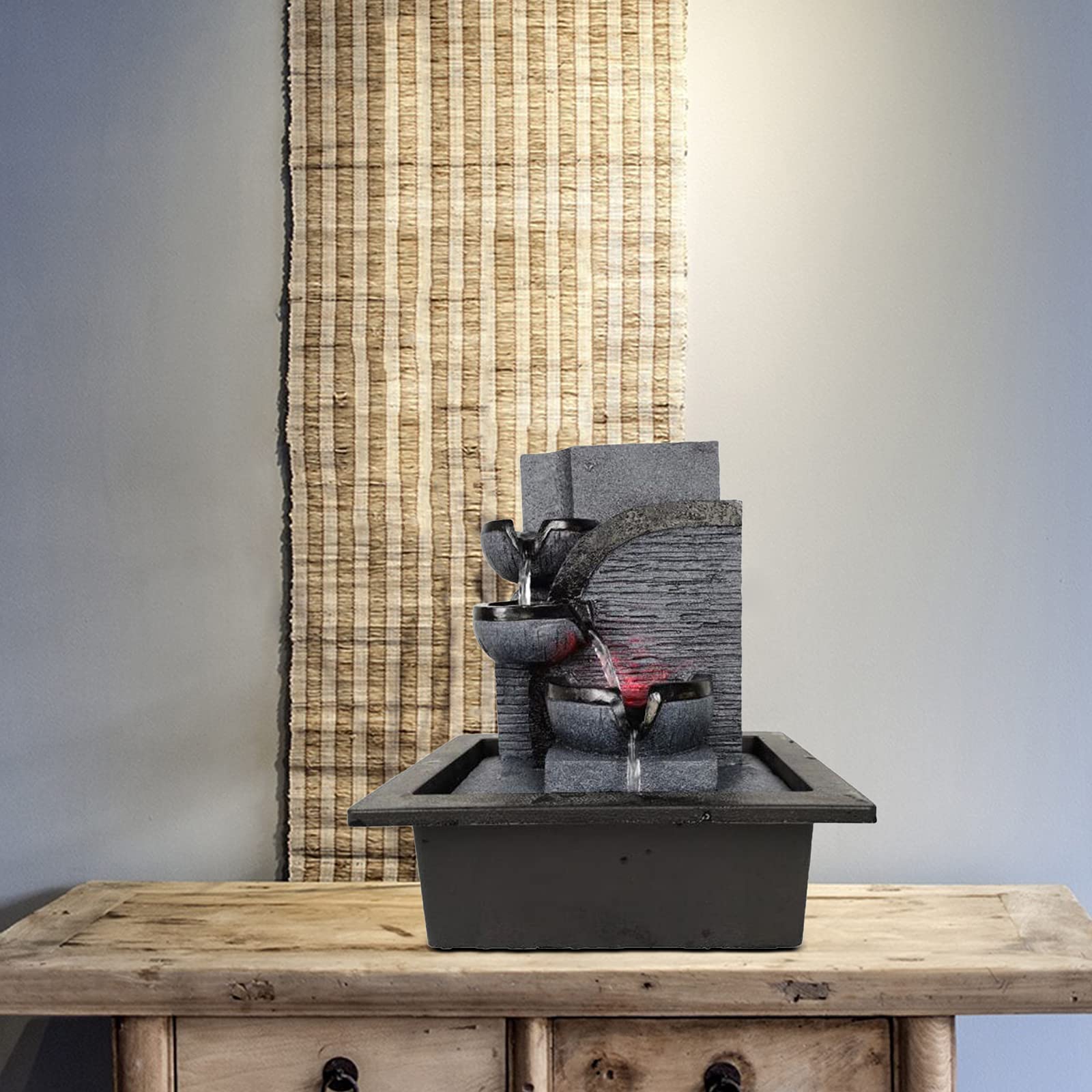 Feng Shui Feng Shui - Fontana in resina, per interni, 23 x 17,5 x 29 cm
