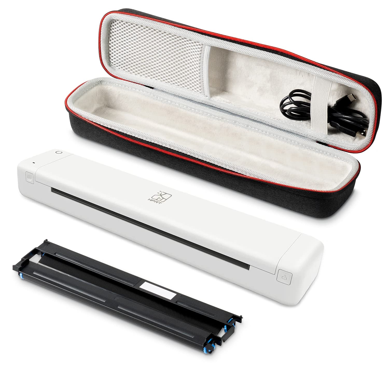 HPRT MT800 Wireless Portable Printer Bluetooth Monochrome Printer with Case&Cartridge Supports 8.5" 