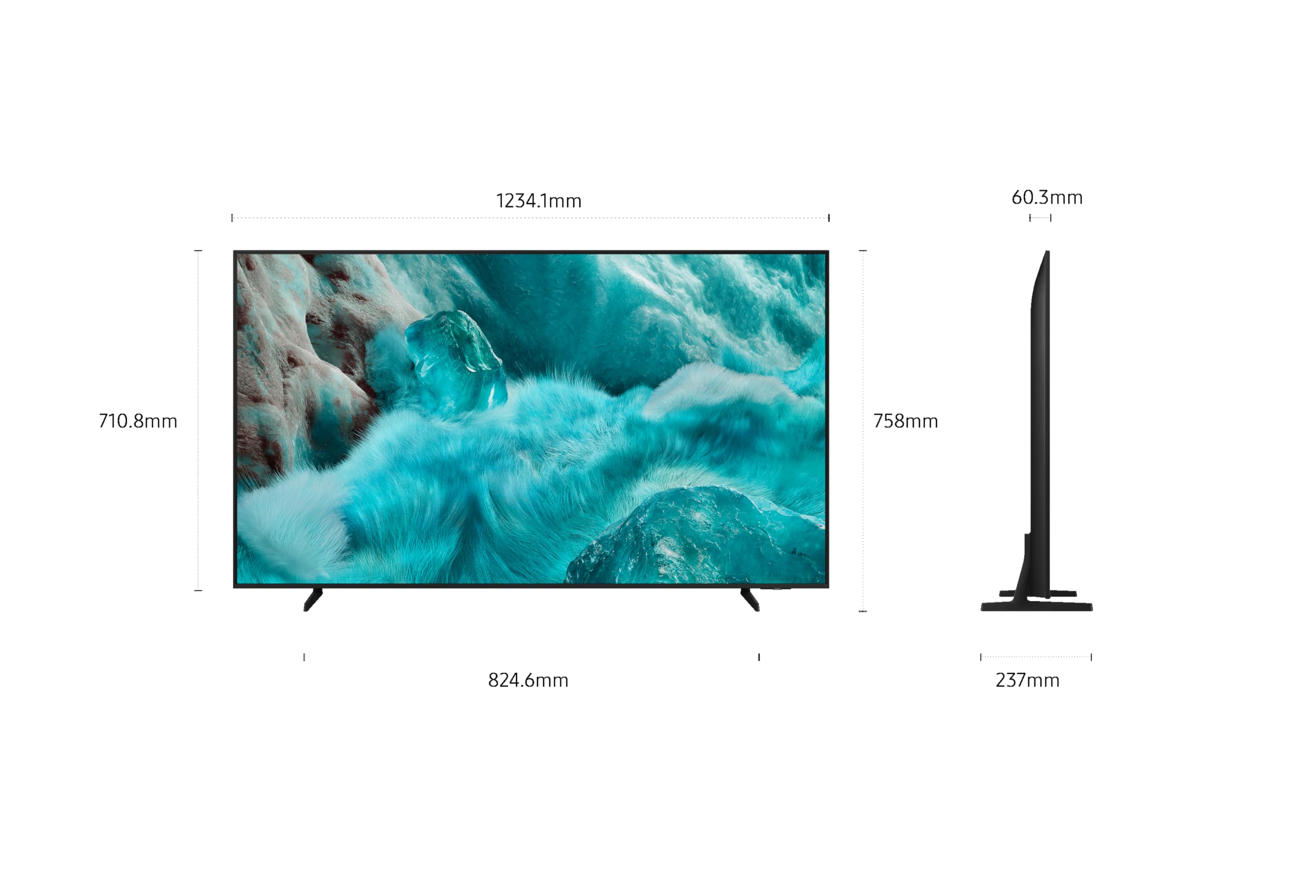 SAMSUNG Telewizor 55 cali QLED Q7F 4K Smart TV z wizją AI, 100% głośności kolorów z kropką kwantową, autentyczny Quantum Dot i Motion Xcelerator