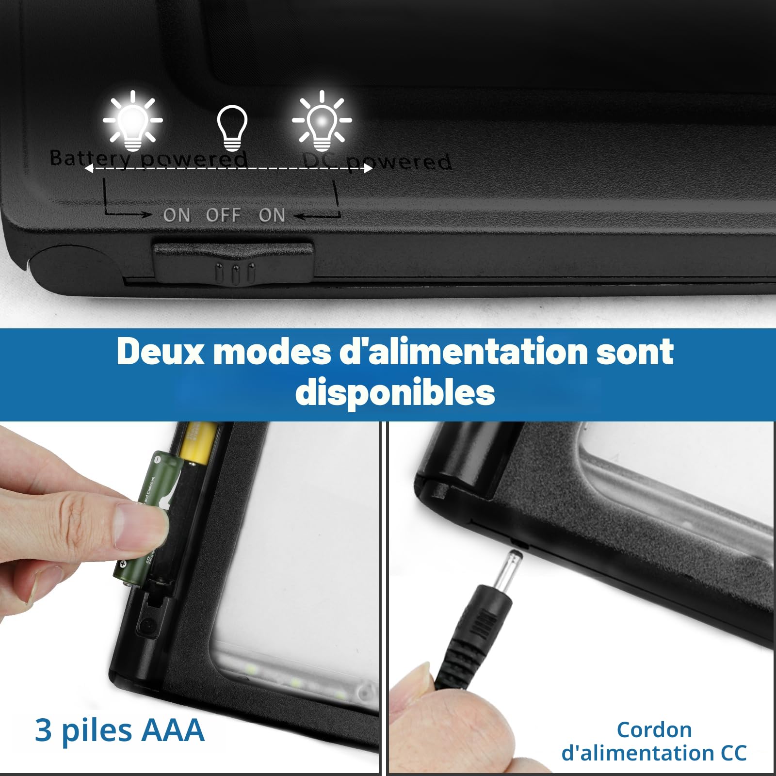 NZQXJXZ 5X Loupe de Lecture, Loupe Grossissante avec 50 Lumineuse LED et Support Pliant Mains Libres, Loup e Eclairante pour Les Personnes âgées, Les Bijoux, Le Travail, la Couture, la Mauvaise Vue