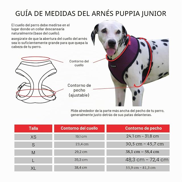 Foto 6 de 7 de PUPPIA Junior - Arnés para Perros pequeños - Ligero y Super Suave