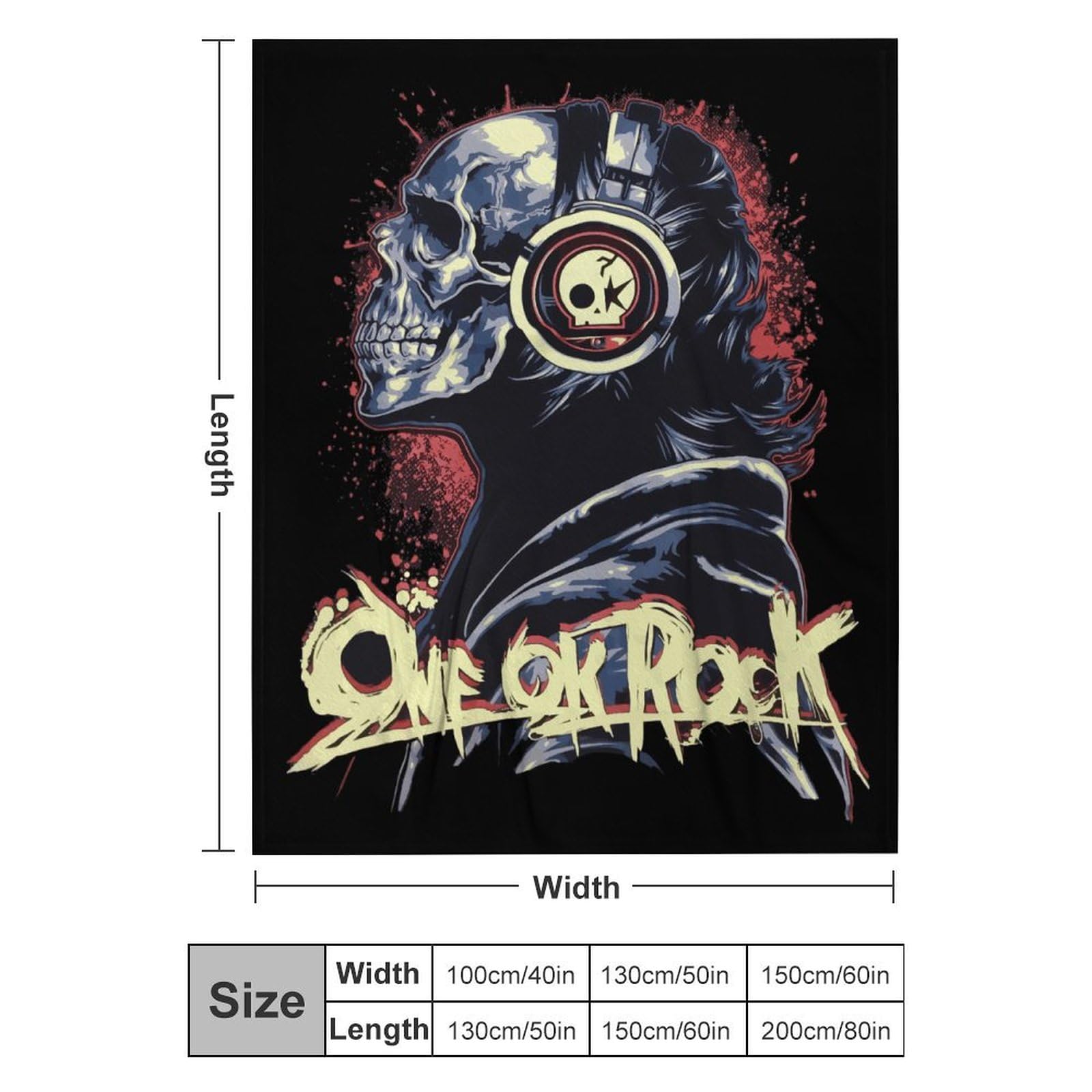 ONE OK ROCK ワンオク ブランケット Amazon｜ブランケット ワンオクロック One Ok Rock ひざ掛け 毛布 大判