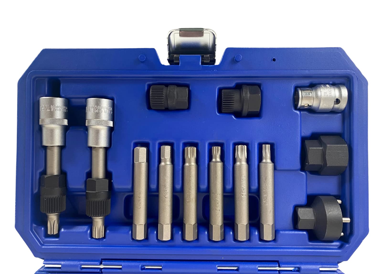 Dunnet Tools 13 Piece Alternator Free Wheel Pulley Removal Kit Car Garage Tool Bit Kit Set Mechanics Hand Tools Set Automotive Professional Heavy Duty