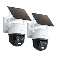 Imou 3K Kit Telecamere WiFi Esterne Senza Fili con Pannello Solare