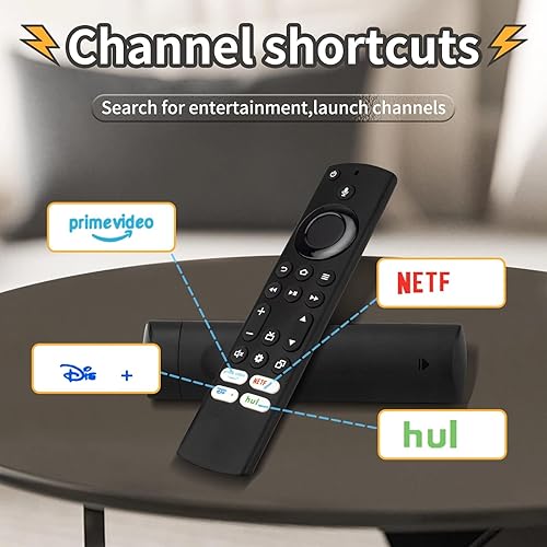 Miniatura 6 de Control remoto de voz de repuesto para televisores Insignia, televisores Toshiba, Pioneer TV, AMZ TV Cube y AMZ Omni TVs, televisores serie 4