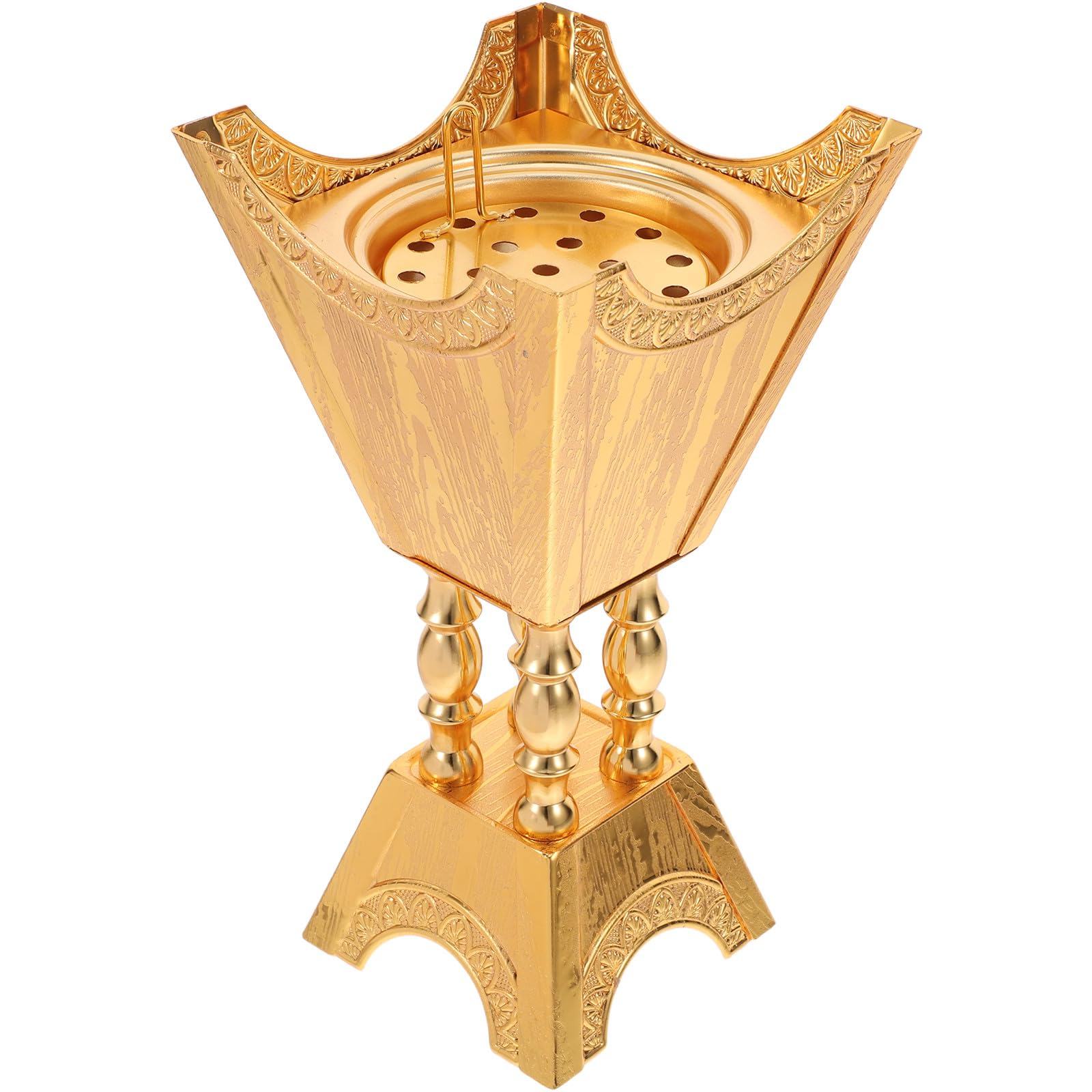 Brûleur de parfum arabe en métal pour votre séance de yoga et décoration de bureau