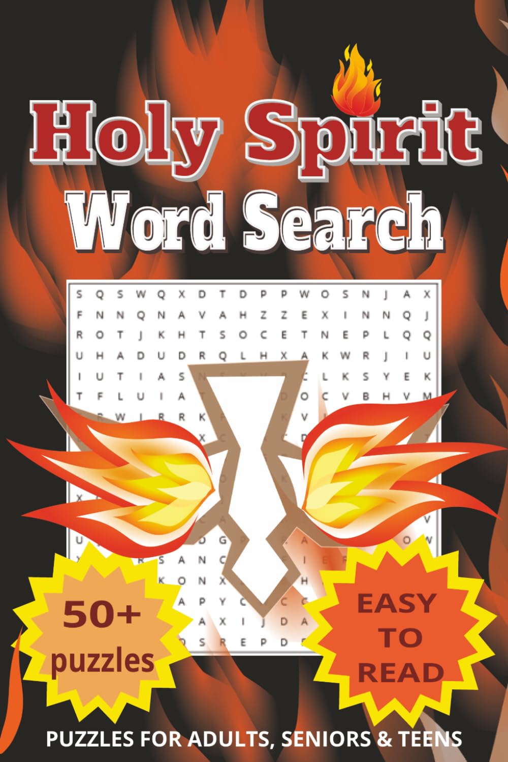 Holy Spirit Word Search Puzzle Book: 50+ easy-to-read puzzles for adults, seniors and teens