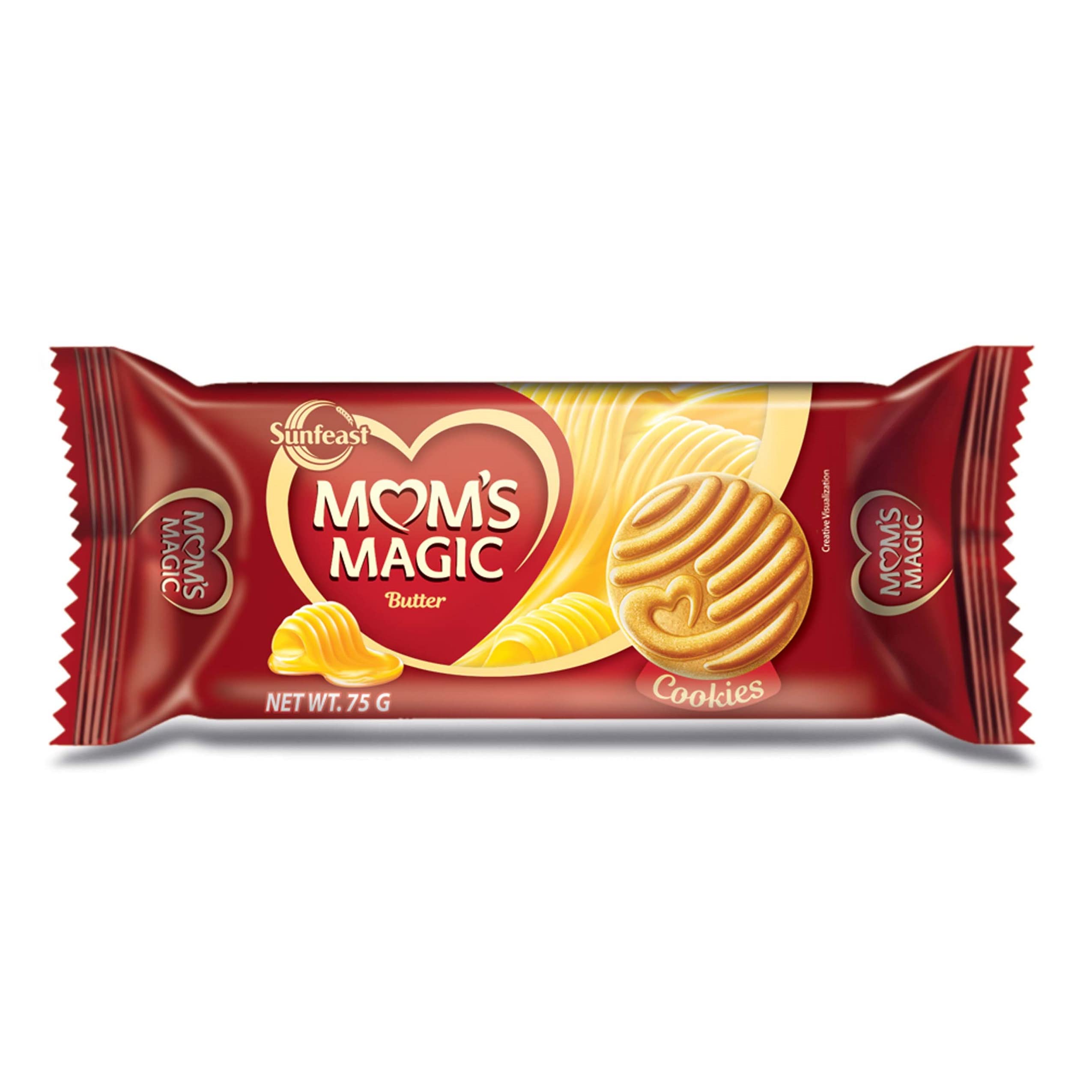 Mom's Magic Rich Butter Cookies, Roasted Butter with Caramel Aroma Biscuits, Mom's Favourite Baked Cookies, 75gm