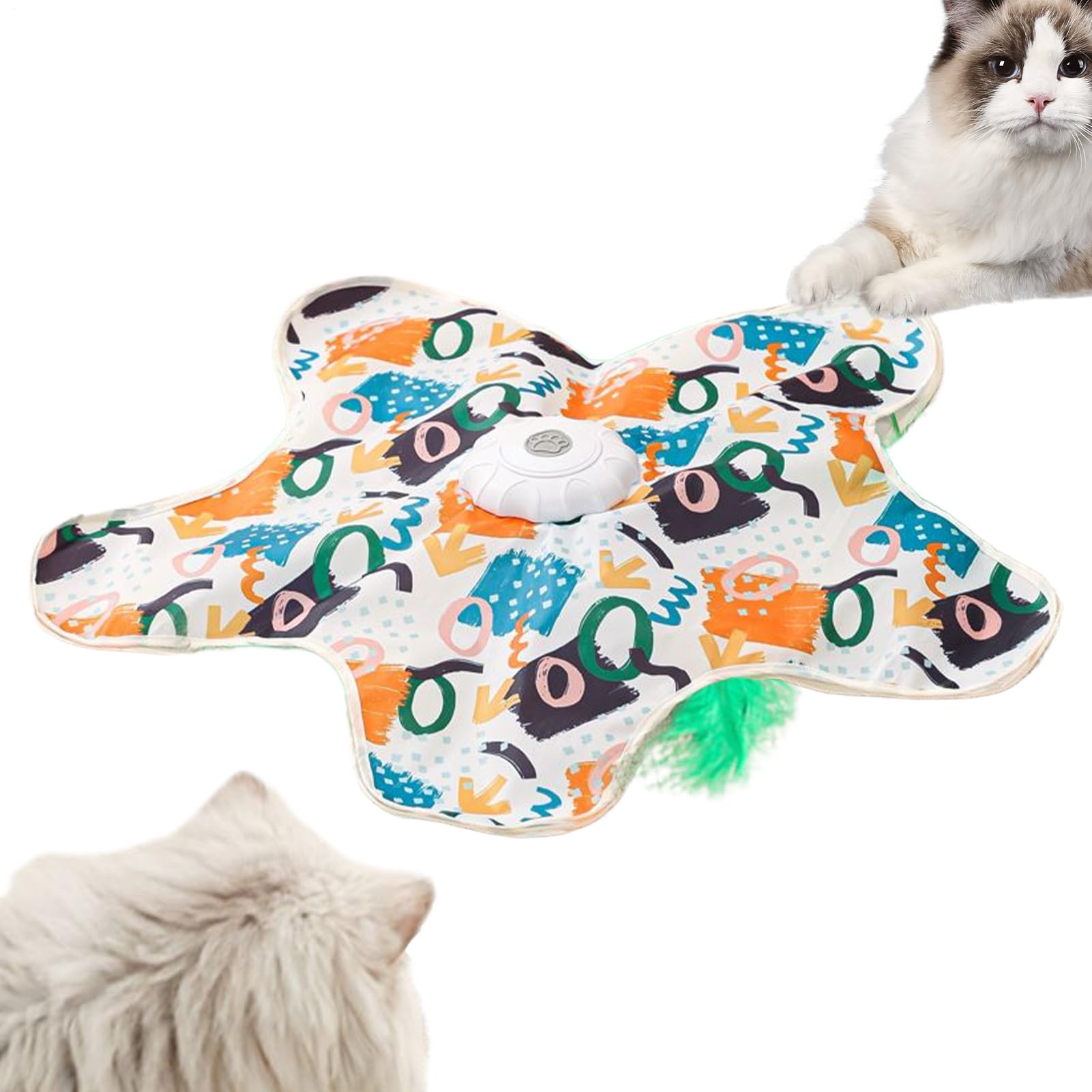 Tapis jouet tournant pour chat idéal pour le jeu d'intérieur et l'exercice