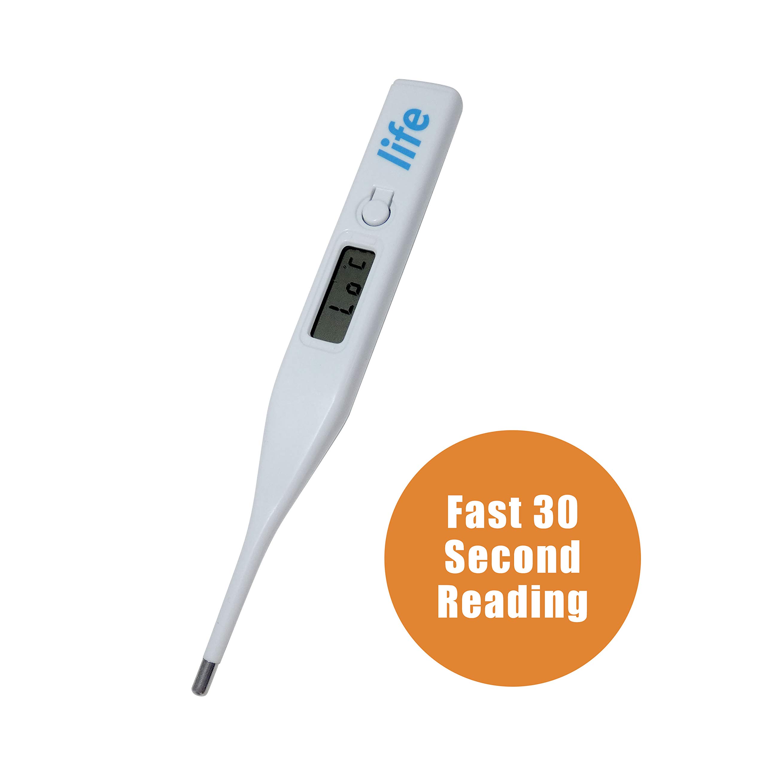Berrcom Digital Thermometer For Adults, Kids, Babies - Oral, Underarm, Rectal - Fever Alarm