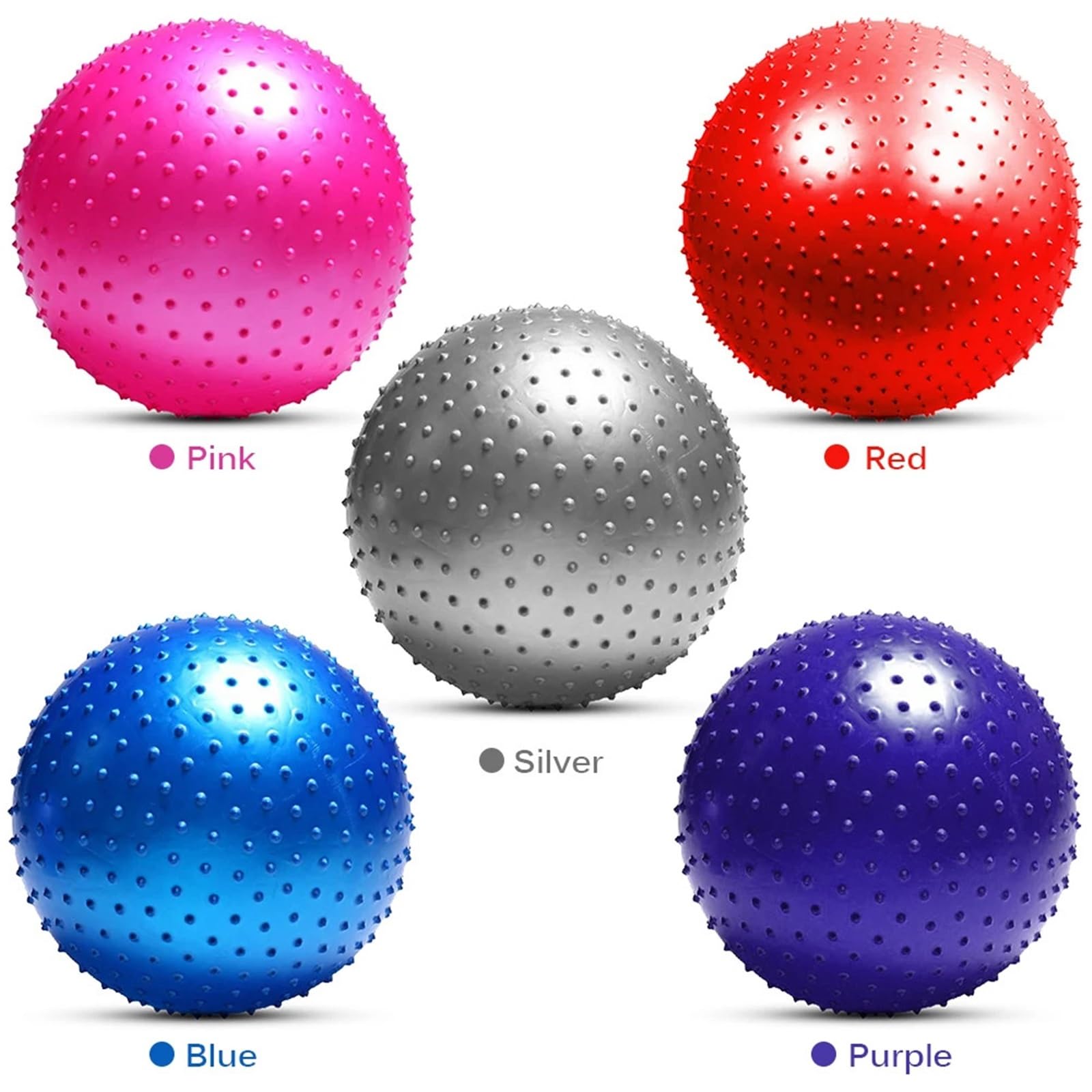 Gymnastikball 45CM 55CM 65CM 75CM Stachelmassageball Sport Yoga Bälle Punkt Fitness Gym Balance Fitball Pilates Workout Übung