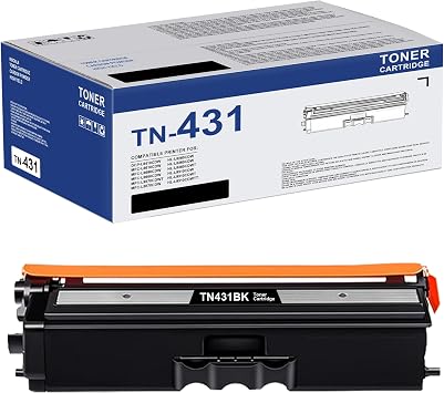 TN431BK TN-431BK Black Toner Cartridge Compatible TN431 TN-431 Black Toner Cartridge HL-L8260CDW HL-L8360CDW MFC-L8610CDW MFC-L8900CDW HL-L9310CDW Printer - TN431 Toner 1-Pack