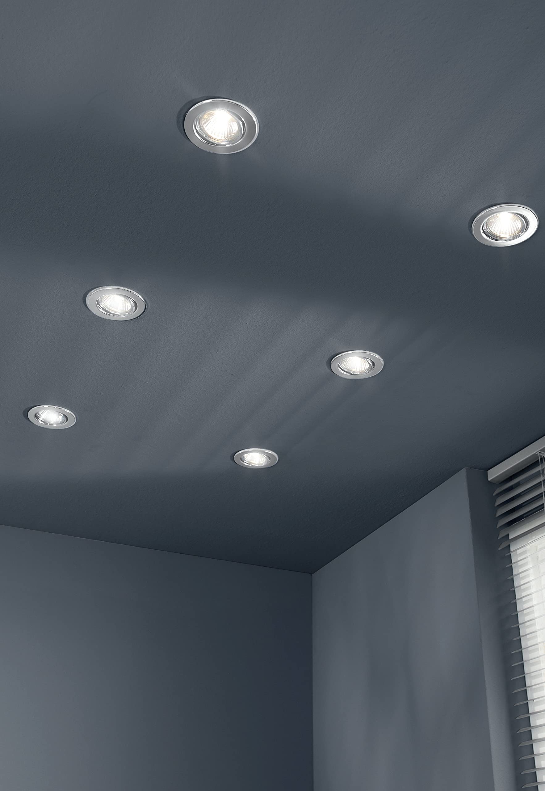 Trango 10er Pack MO15SD*10 Ultra flach 5Watt 3 Stufen dimmbar LED Modul 3000K warmweiß zum Austauschen GU10 & MR16 Leuchtmittel, Einbauleuchten, Deckenstrahler, Einbaustrahler, Deckenleuchte