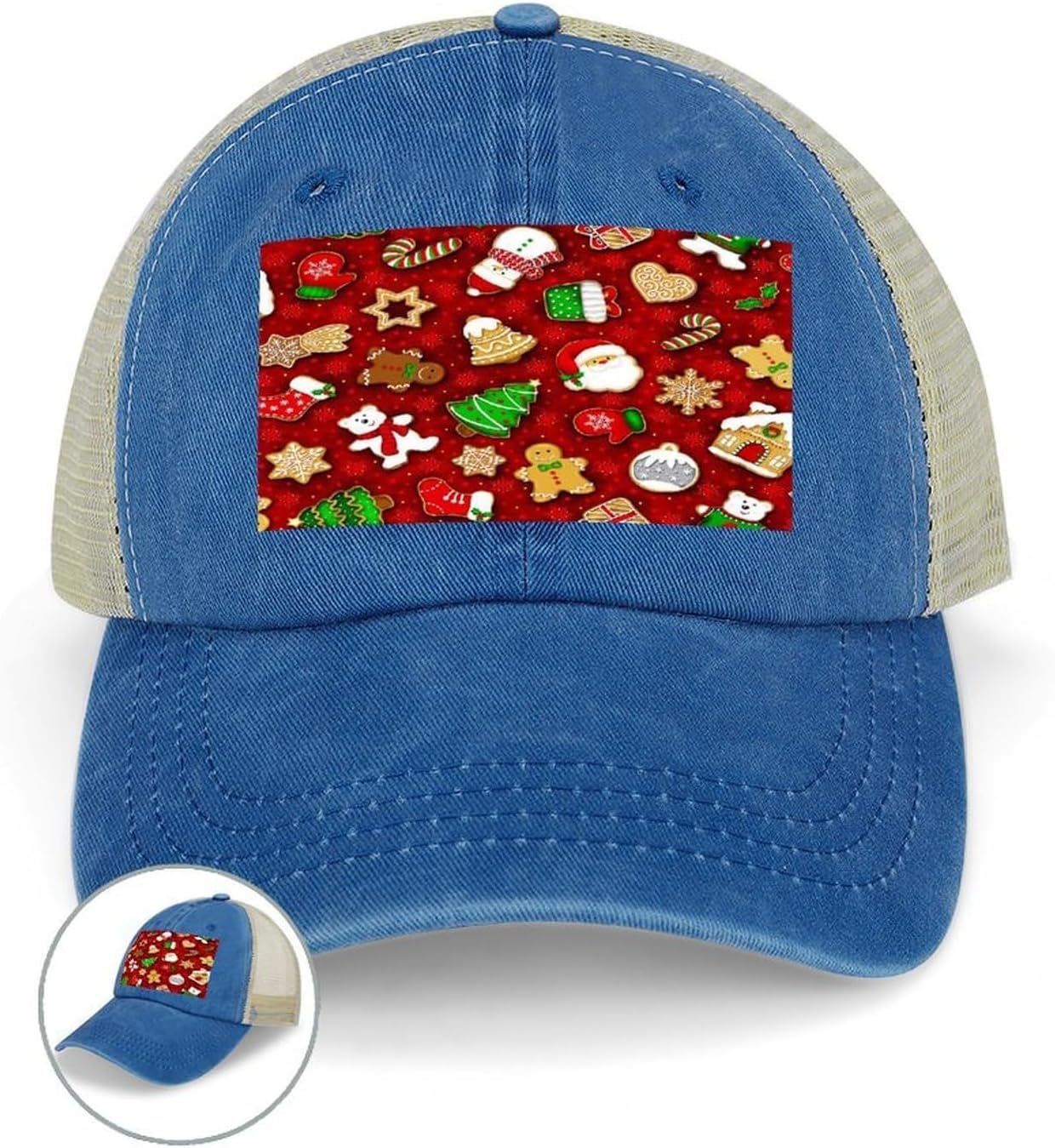 Happy Christmas Hat Personalized Adjustable Cowboy Cap Cotton Cap Trucker Hats Dad Hat for Men Women