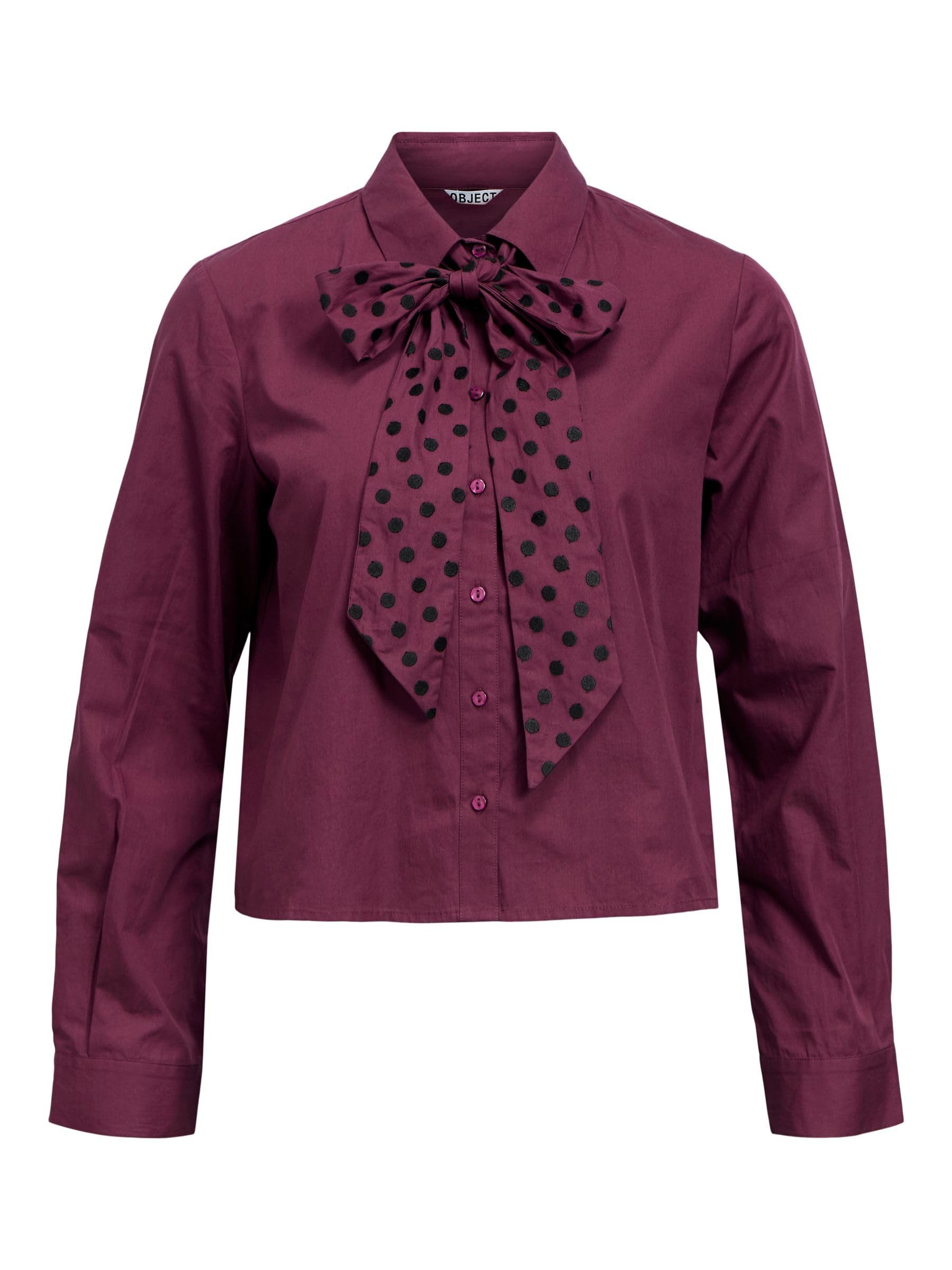 Object Object Female Hemd Bohèmeschleifen Object Camicia Femminile con Fiocchi Bohémien Donna (Pacco da 1)