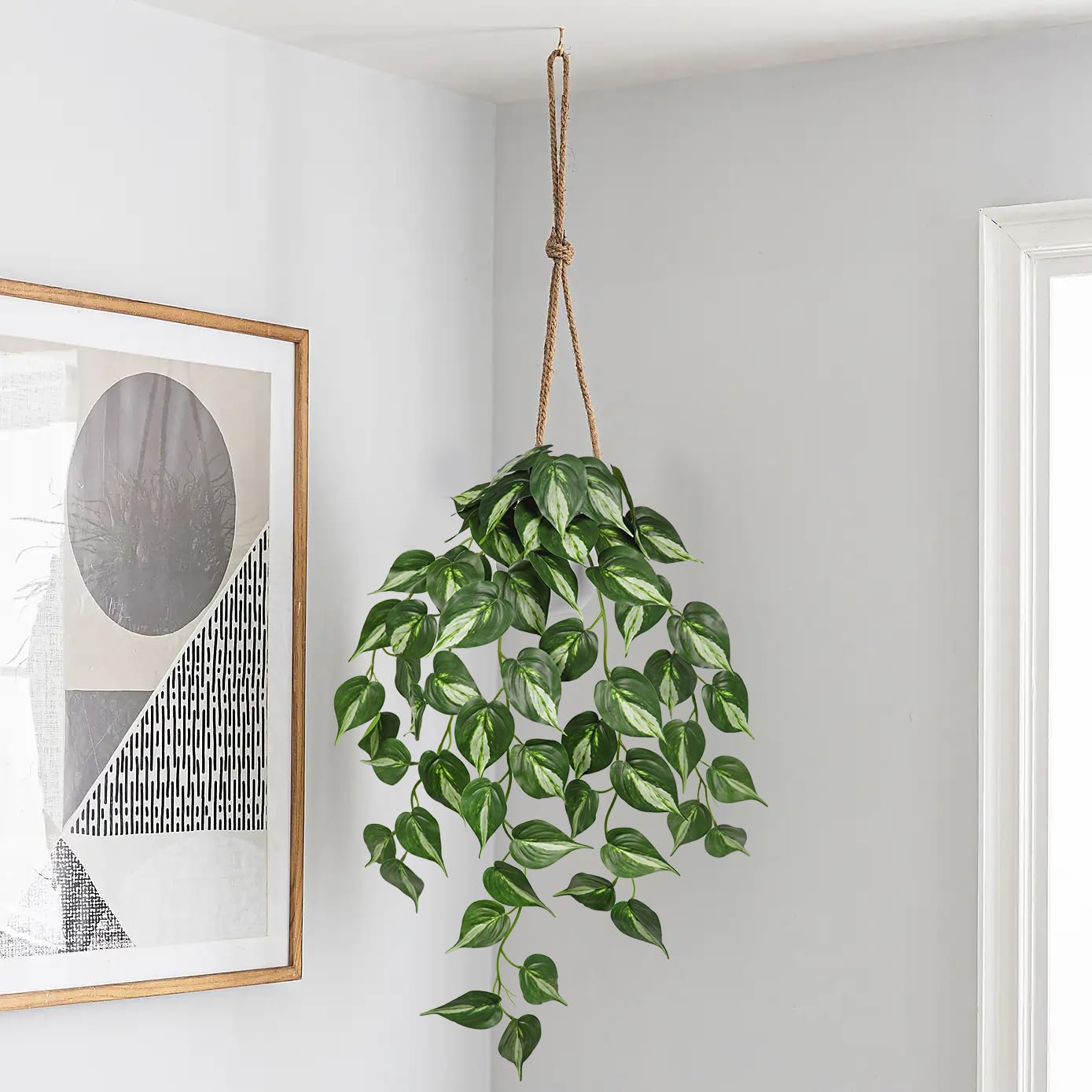 Amazon.de: Arborus Knstliche Hngepflanze Knstliche Efeutute im Topf 72  cm Kunst Efeu Tuten Knstliche Hngende Efeupflanze Hngende Kunstpflanzen  wie Echt im Topf Dekopflanze fr Wohnzimmer Schlafzimmer Deko
