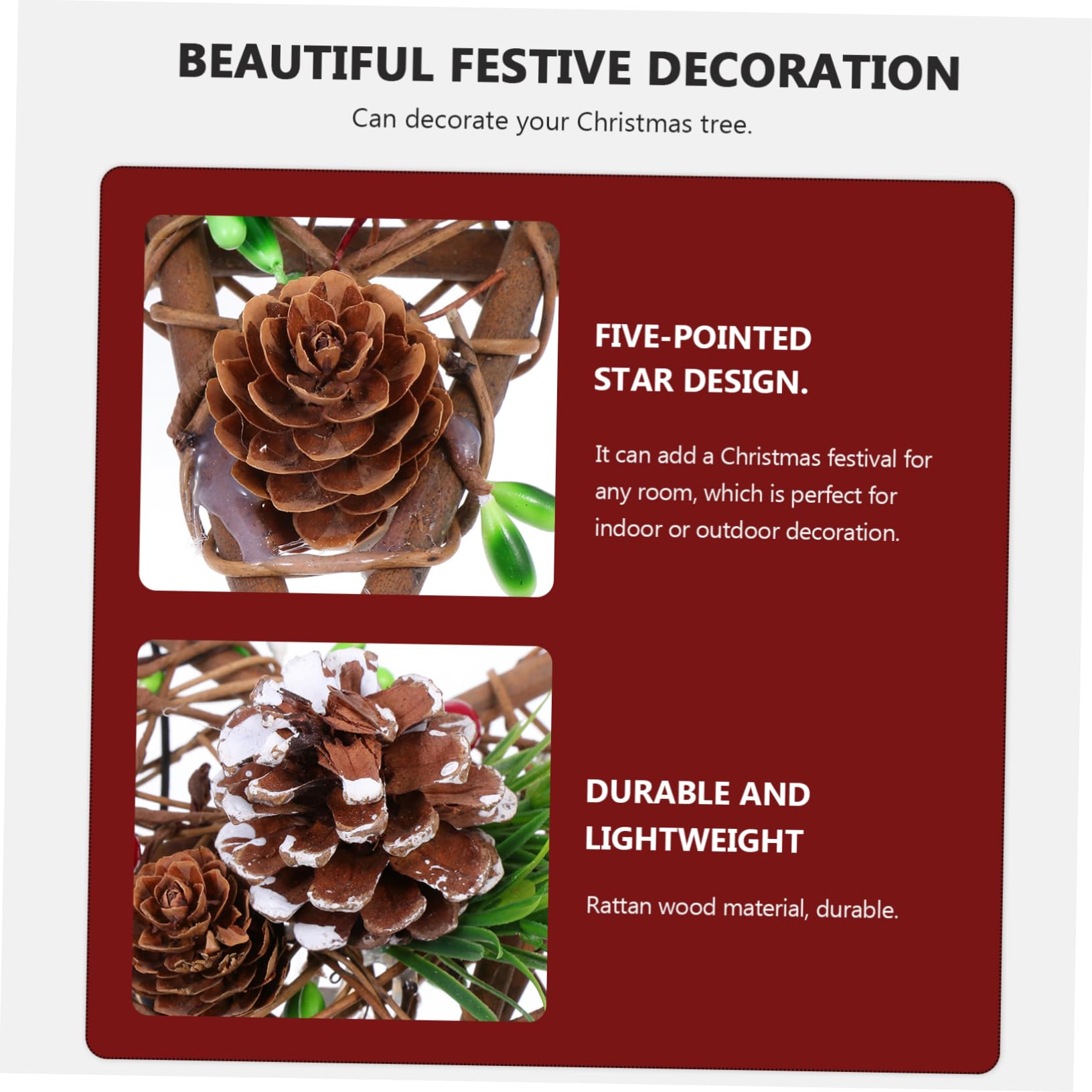 Zerodeko 6 Piezas De Adornos Navideños Árbol De Peluche Colgantes Dorados Guirnaldas Decoraciones Navideñas Festivas Colgante Hueco De Navidad Colgante Creativo De Piña