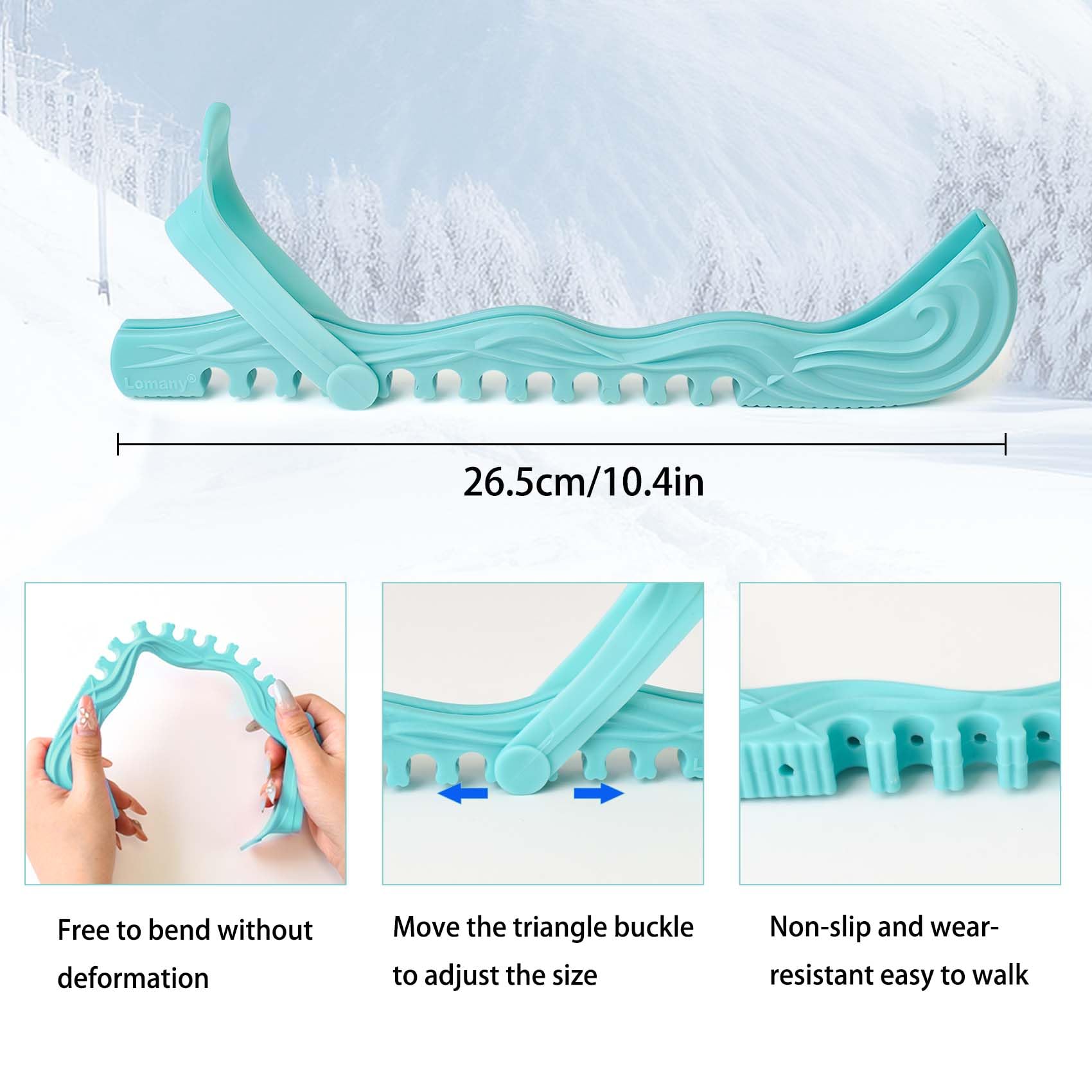 Lnrkai Protectores de Patinaje sobre Hielo, Cubiertas de Cuchillas de Patinaje sobre Hielo, Protectores de Patines Ajustables para Patinaje sobre Hielo, Accesorios para Patines artísticos