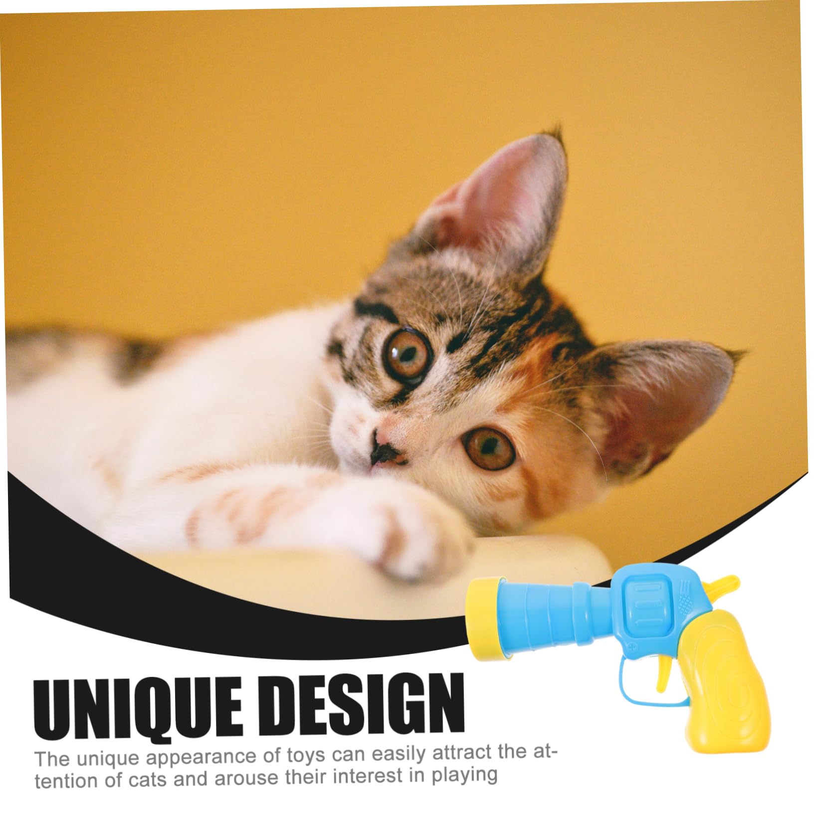 Abaodam 1Set Interactive Cat Ball with Launcher Durable Balls for Pets Chasing Fun Lightweight Portable Cat Engaging Playtime for Indoor Cats