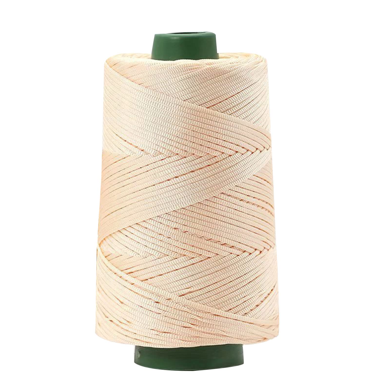Hsioluted Braiding Cord Thread 2mm Thickness Cotton Linen Knitting Rope for Art Craft Bag Weaving Sewing Accessories Wool