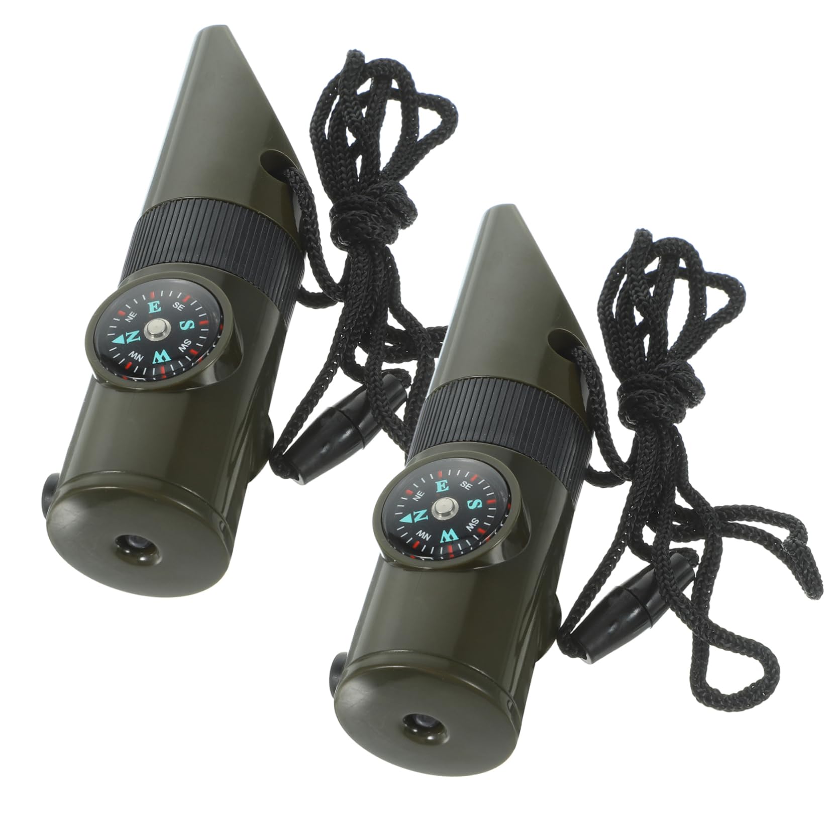 Sosoport Fischietto D'emergenza Fischietto Multifunzione Fischietti di Emergenza con Cordino LED Light Lucine LED Whistle Attrezzature Salvavita Forniture per Esterni Lega