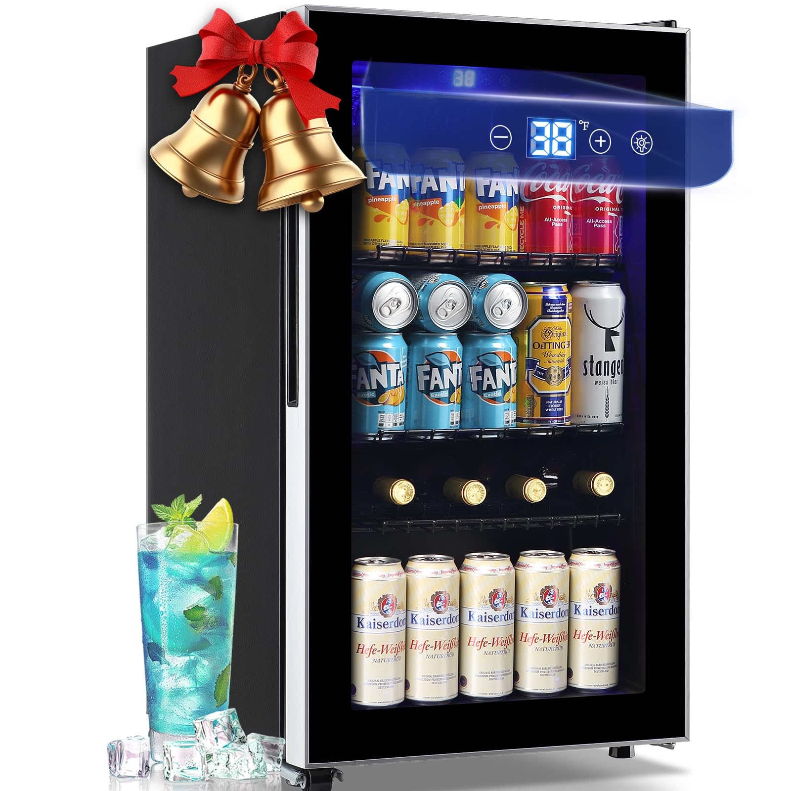 WANAI NB98COOLER26NEW Beverage Cooler Black
