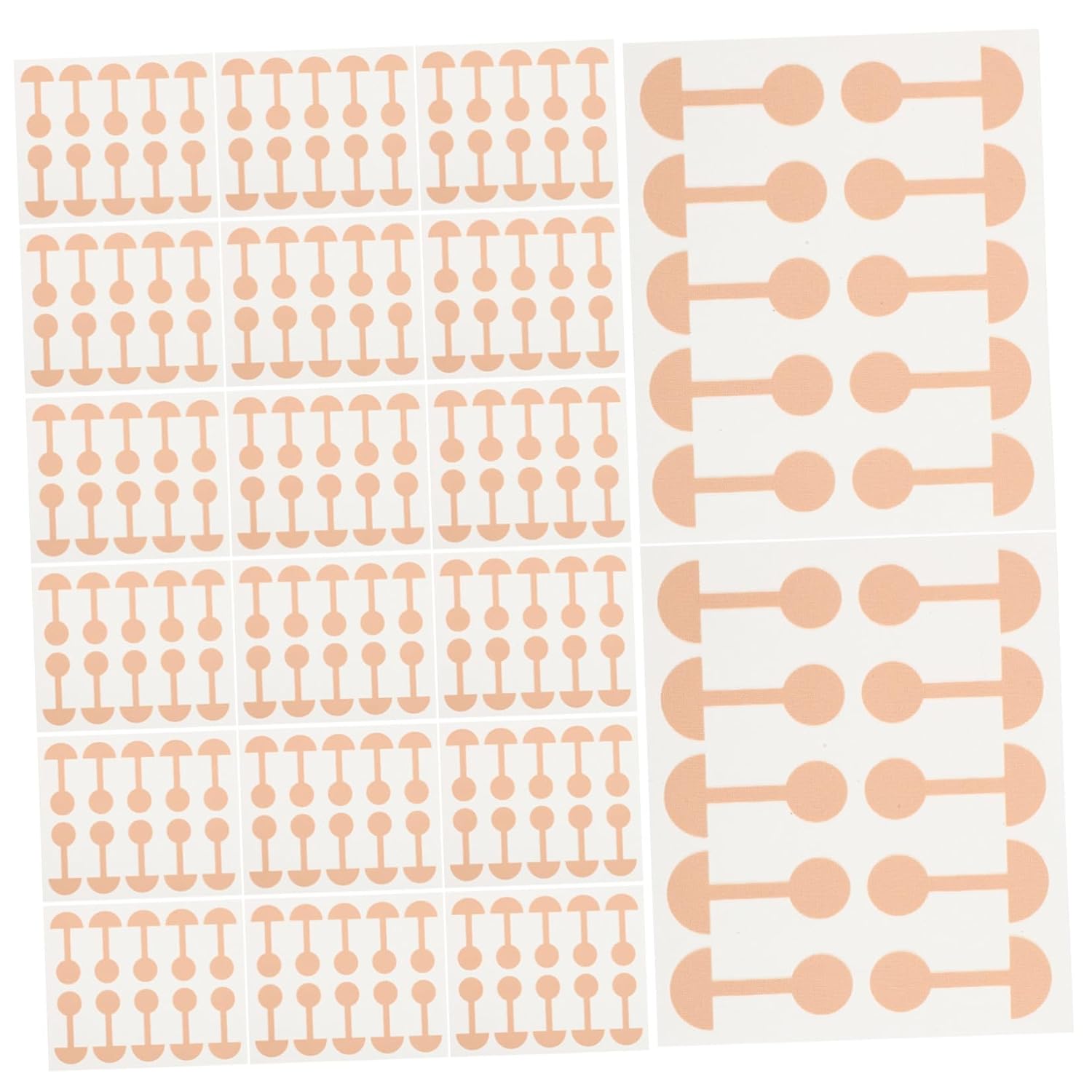 Ipetboom 500pcs Breathable Nasal Wing Strips Self Stick Nose Reshaping Tape with Smooth Edges Cloth Material for Comfortable Use at Home the Go