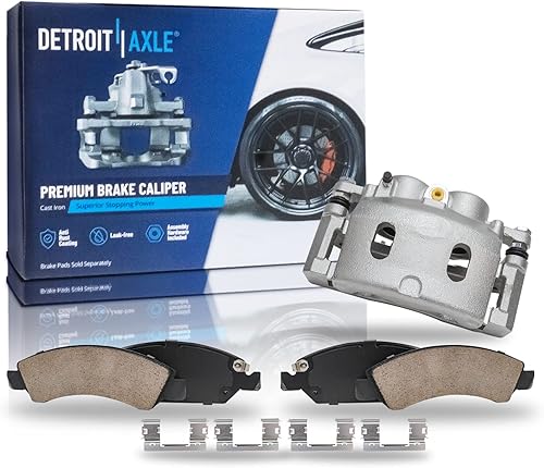 Miniatura 23 de Detroit Axle - Kit de freno para pastillas de freno de cerámica Ford Mustang Base GT 2000 2001 2002 2003 con repuesto de hardware delantero y trasero