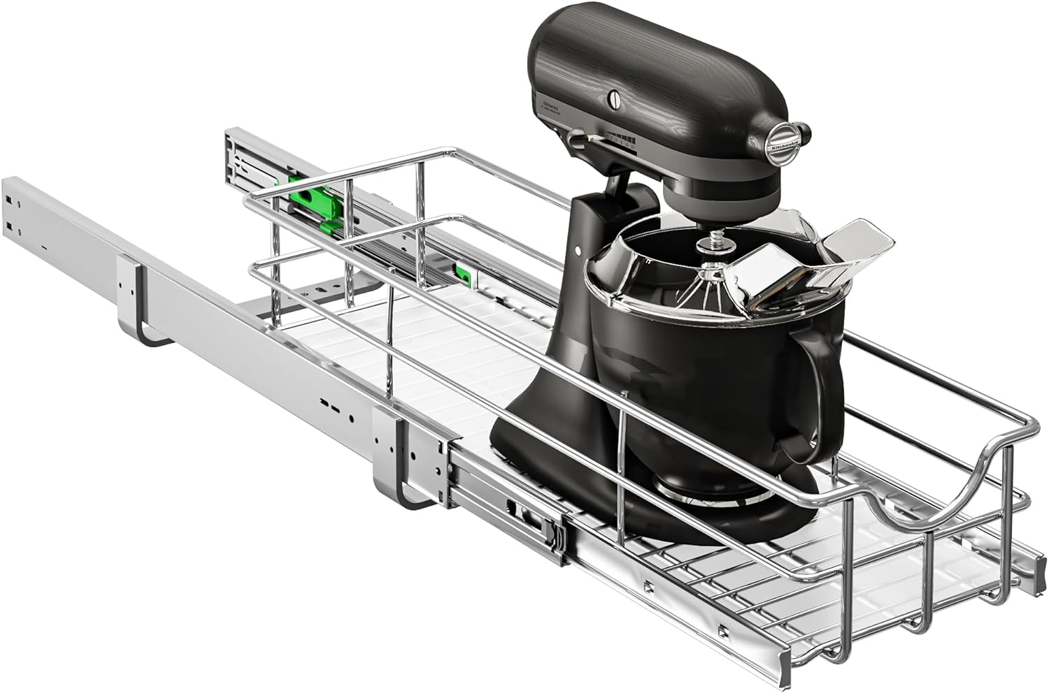 WelFurGeer Soft Close Slide Out Cabinet Shelf, 8″ W x 21″ D Pull Out Drawers for Kitchen Cabinets, Kitchen Shelf Organizer, Cupboard Organizers and Storage, Under Cabinet Pull Out Shelves