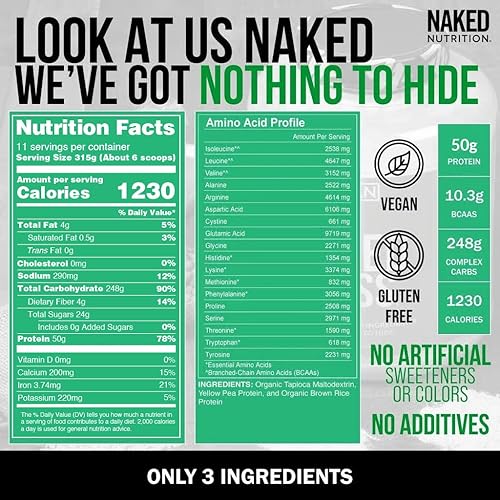 Miniatura 3 de NAKED Paquete de proteínas sin soja: masa vegana de 8 libras y 2 libras de PB