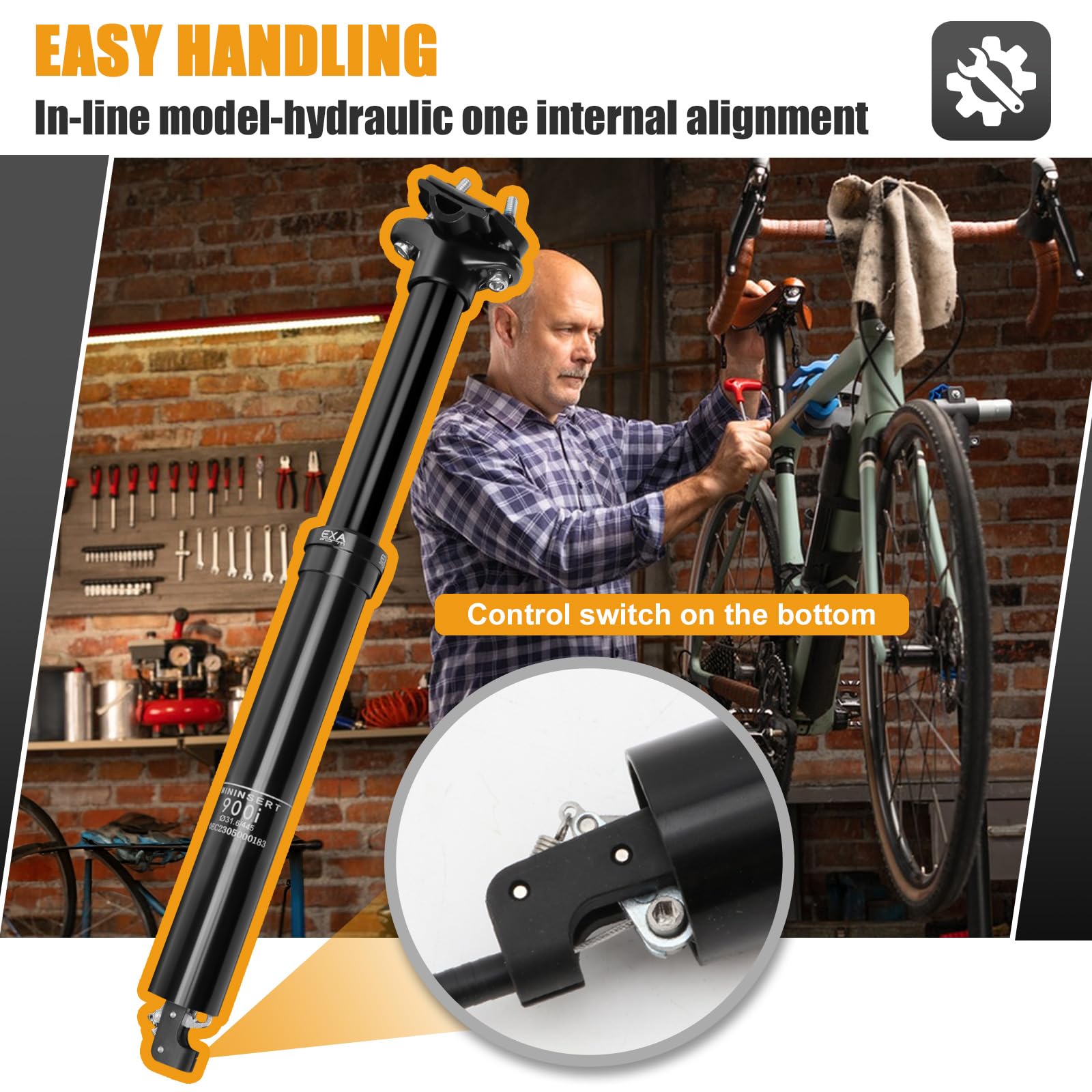 Reggisella Telescopico Sella Da Bici Ammortizzata Reggisella