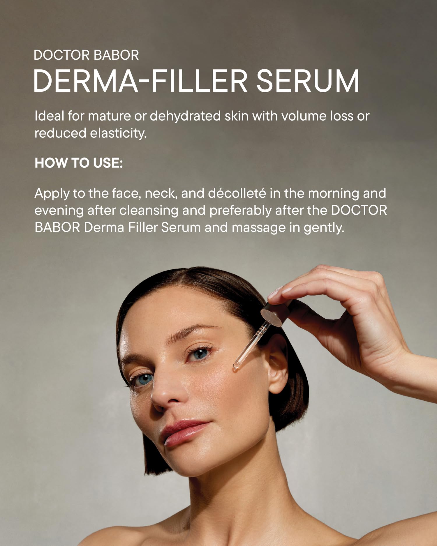 DOCTOR BABOR Lifting Derma Filler Serum, Collagen Peptide Complex, Firmer Smoother Complexion, Hyaluronic Acid Hydrates & Plumps Skin, Reduce Wrinkles and Improve Skin Texture, 1 oz