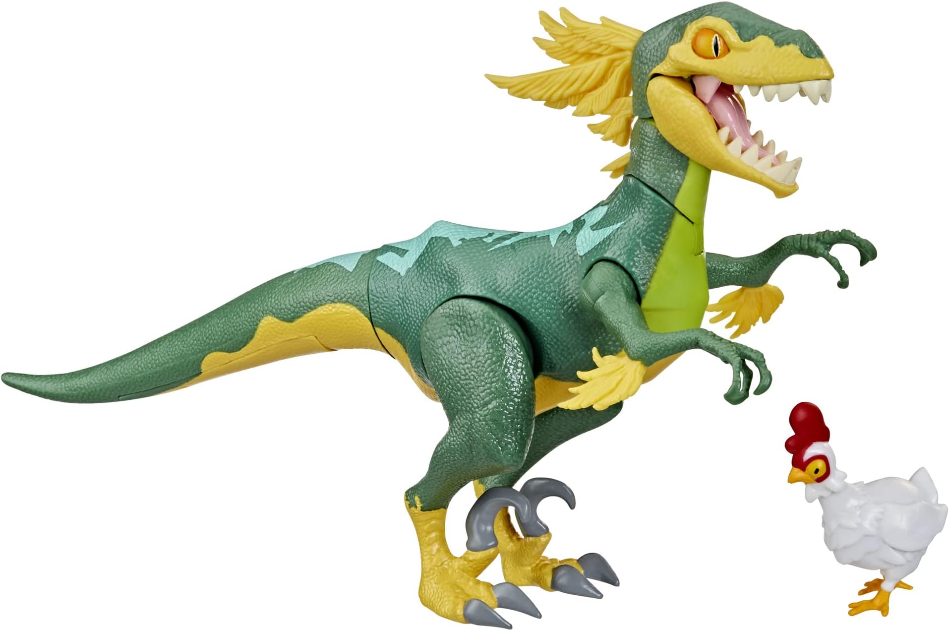 Victory Royale Series Raptor (Yellow) Collectible Action Figure with Accessories, 6-inch
