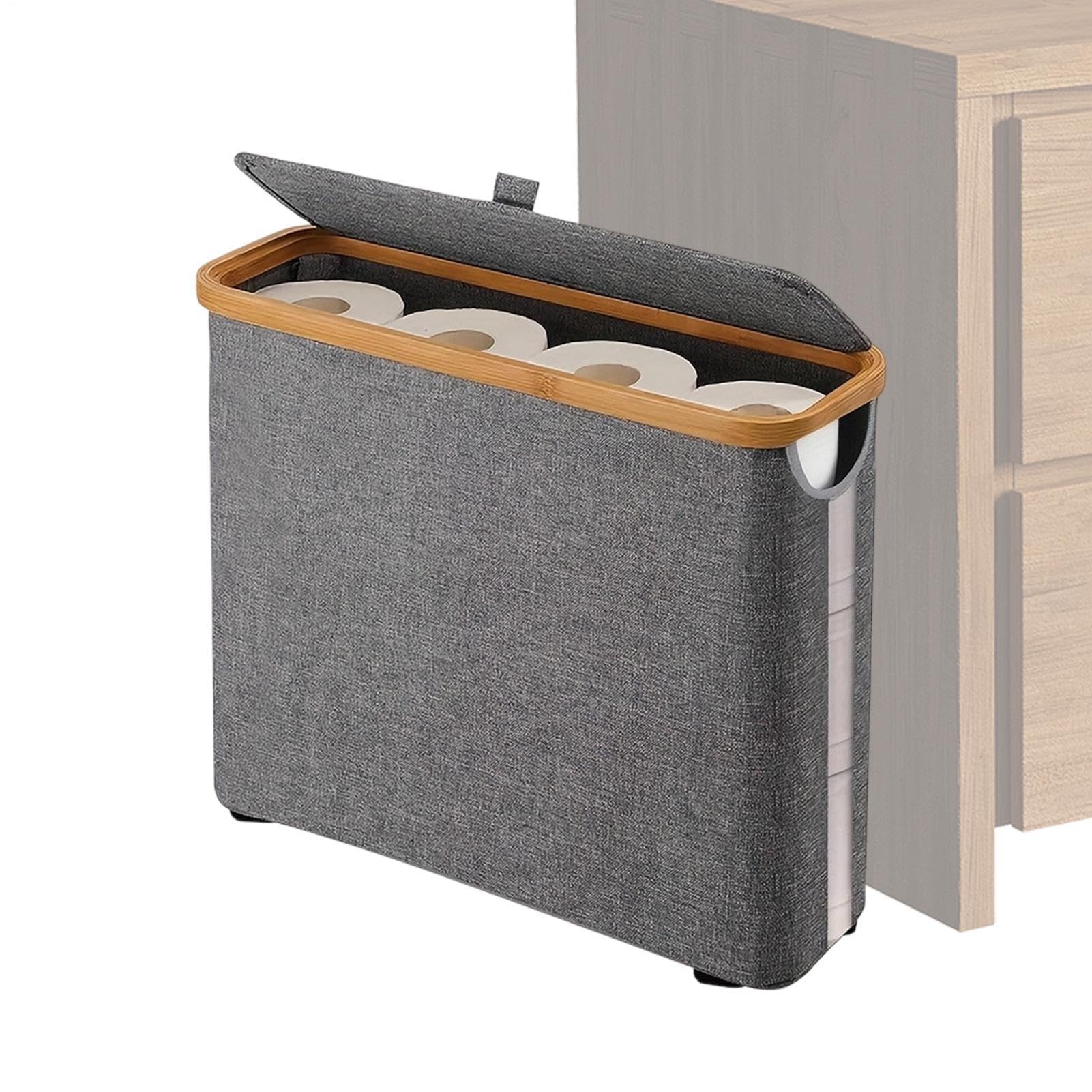 Conteneur papier toilette avec couvercle pour éviter la poussière et le bazar