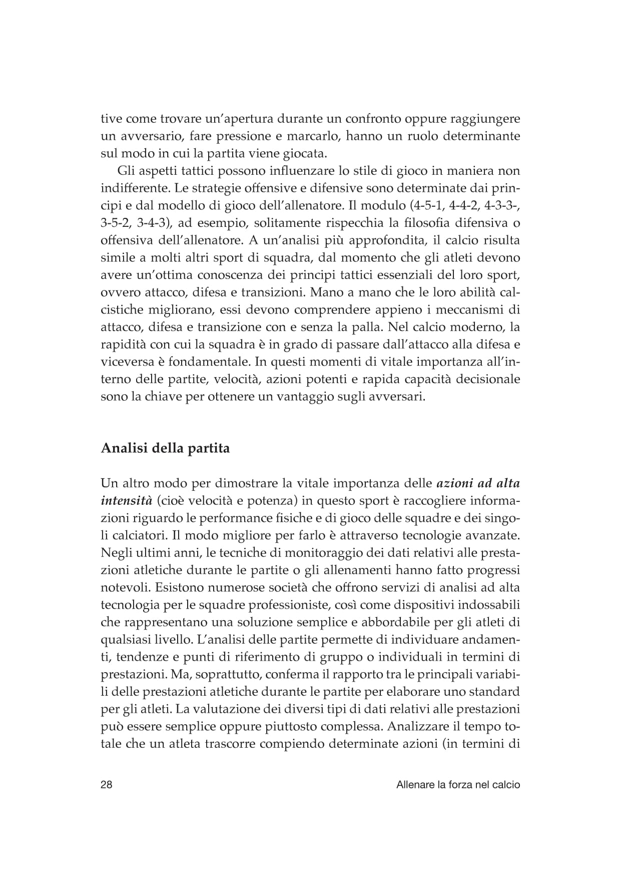 Allenare la forza nel calcio