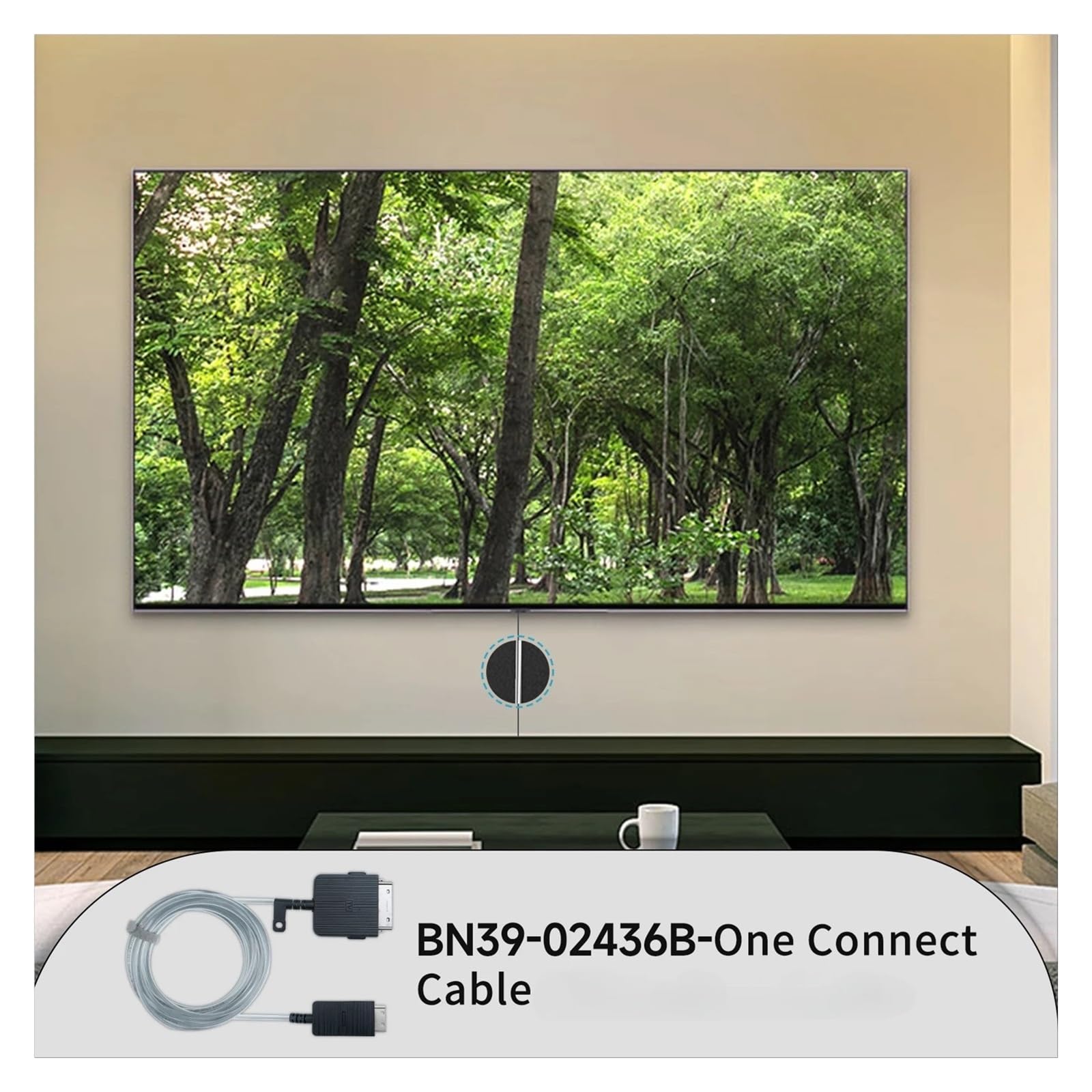 Câble One Connect BN39-02436B 5 m, Compatible avec Samsung QN75Q900RBF
