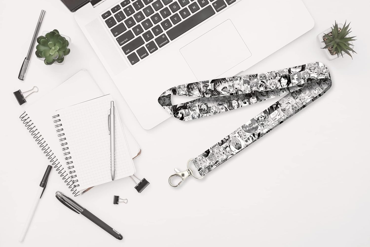 Lust Face Kawaii Anime Lanyard Keychain - Image 6