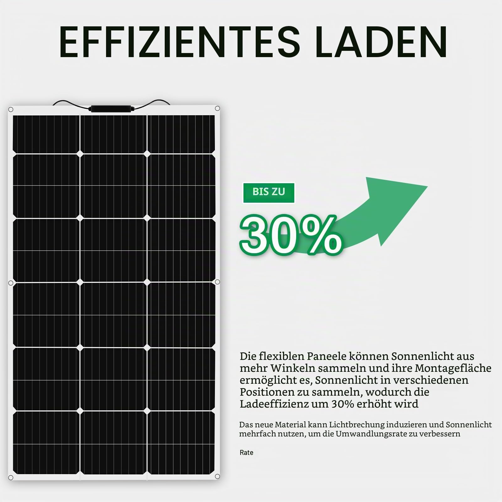 Solar Panel Kit 400W 4*100W Flexible Solar Panel 12V Photovoltaic Waterproof Solar Charger 40A Controller+3m Cable+1m Battery Clip Cable for 12v Baterry Charger (400)