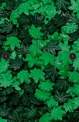 Miniatura 5 de Gránulos de hojas de cáñamo de azúcar, decoraciones comestibles para fiestas, sabrosa decoración de pasteles y cobertura de helado, perfectos para