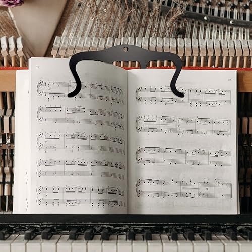 Miniatura 5 de 2 clips de metal para libros de música clips de soporte de música clips de página para jugar al aire libre libros papel de notas piano guitarra