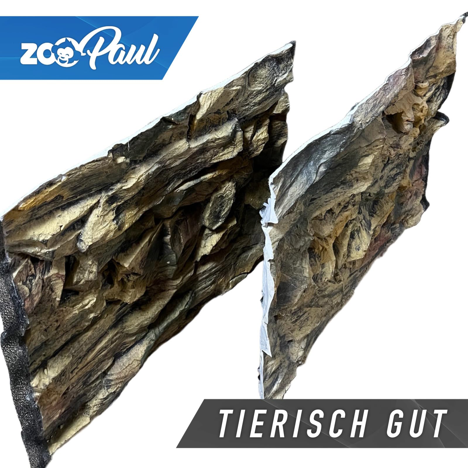 ZooPaul Tylna ścianka do akwarium 3D 120 x 60 cm terrarium tło skała kamień struktura korzeni Amazonas NOWOŚĆ