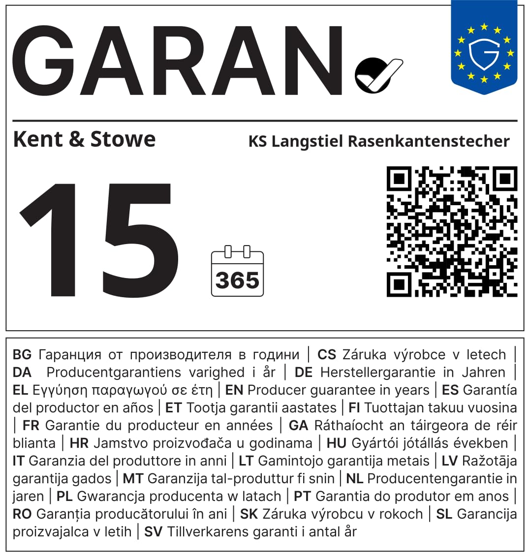 Kent & Stowe dresse-bordures – Coupe-bordures en acier inox pour tailler les bordures, taille-bordures avec manche en frêne, longueur : 100 cm